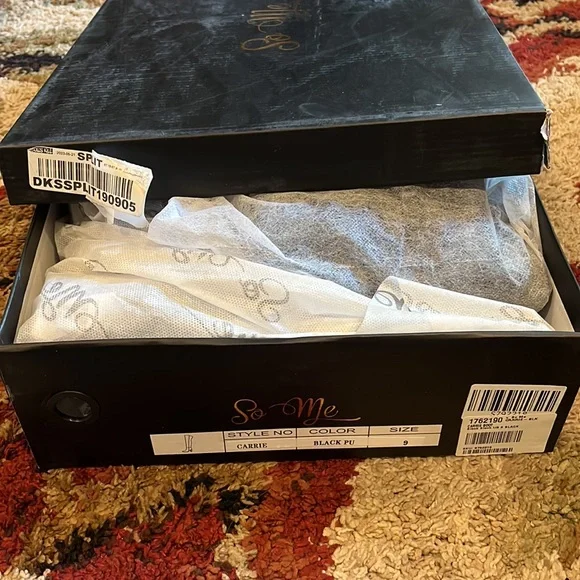 NIB ruched square toe heeled over the knee boots - Picture 6 of 6